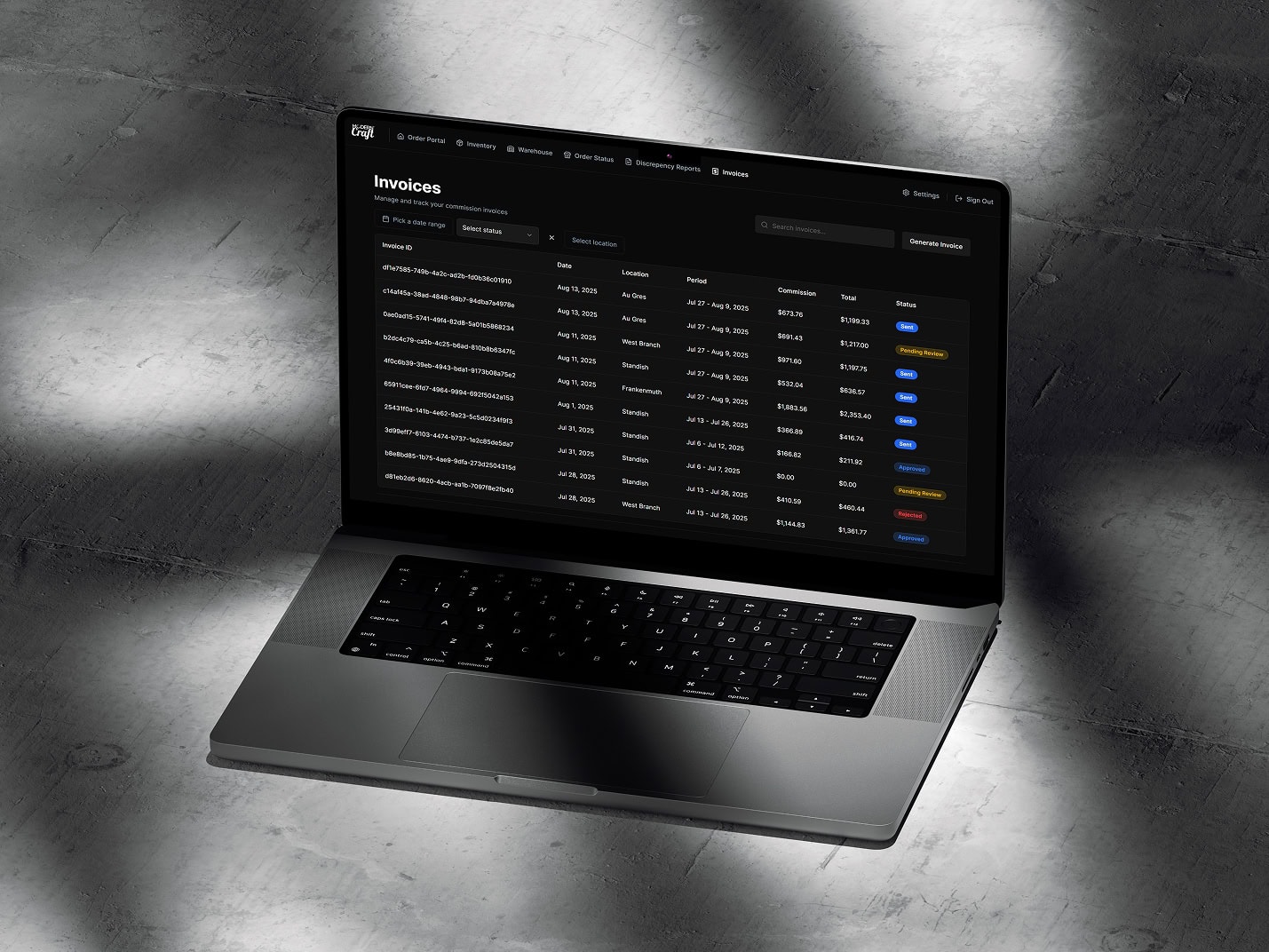 Rehab CEOs client interface