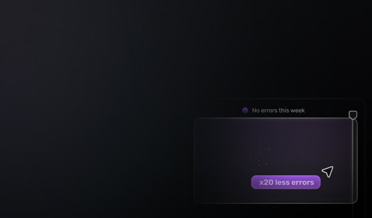 Speed gauge showing 400% improvement
