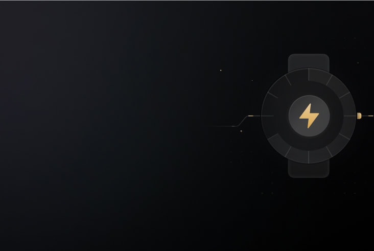 Speed gauge showing 400% improvement